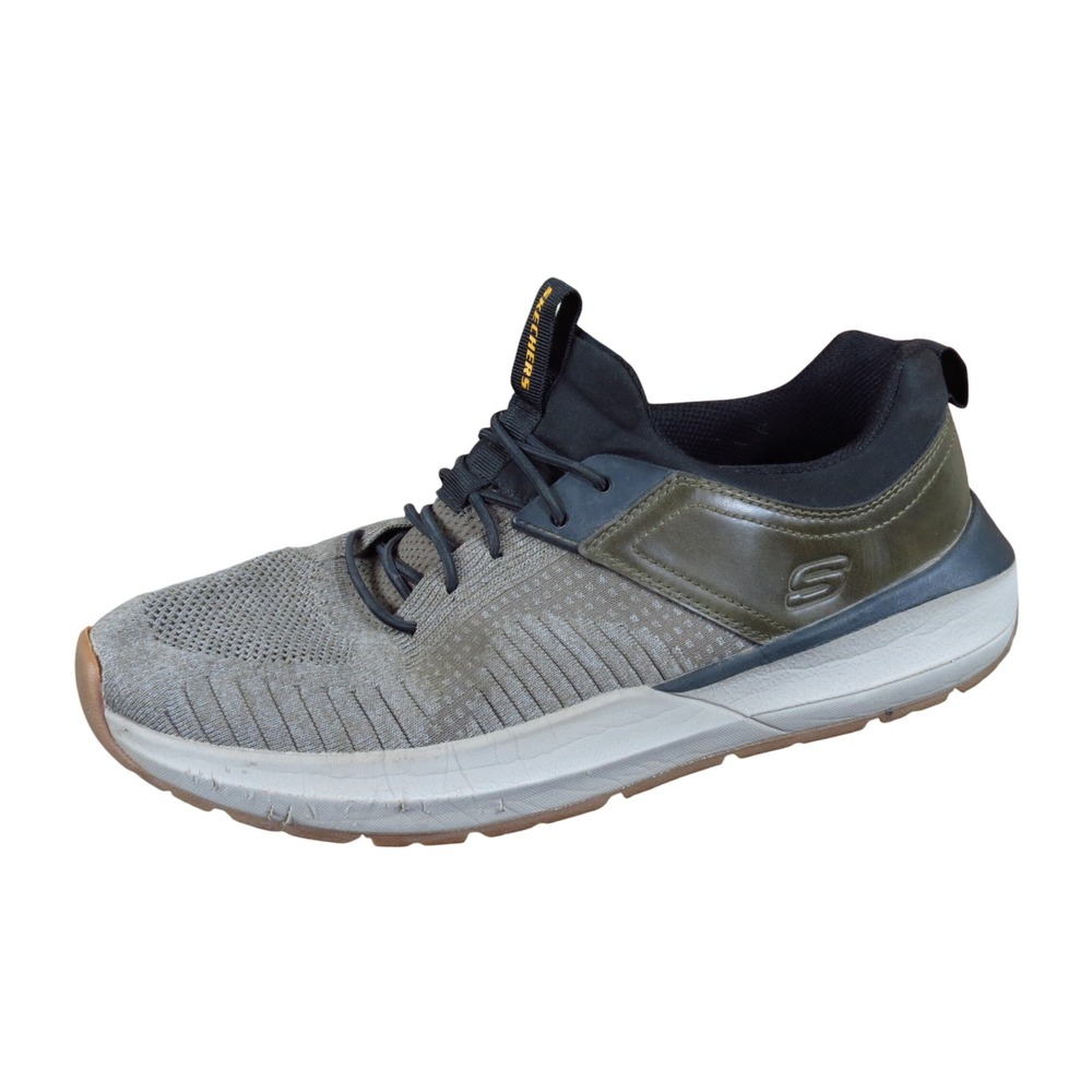 Skechers Neville Calhan Mens Sneaker Size 11.5 Walking Olive Black 210501